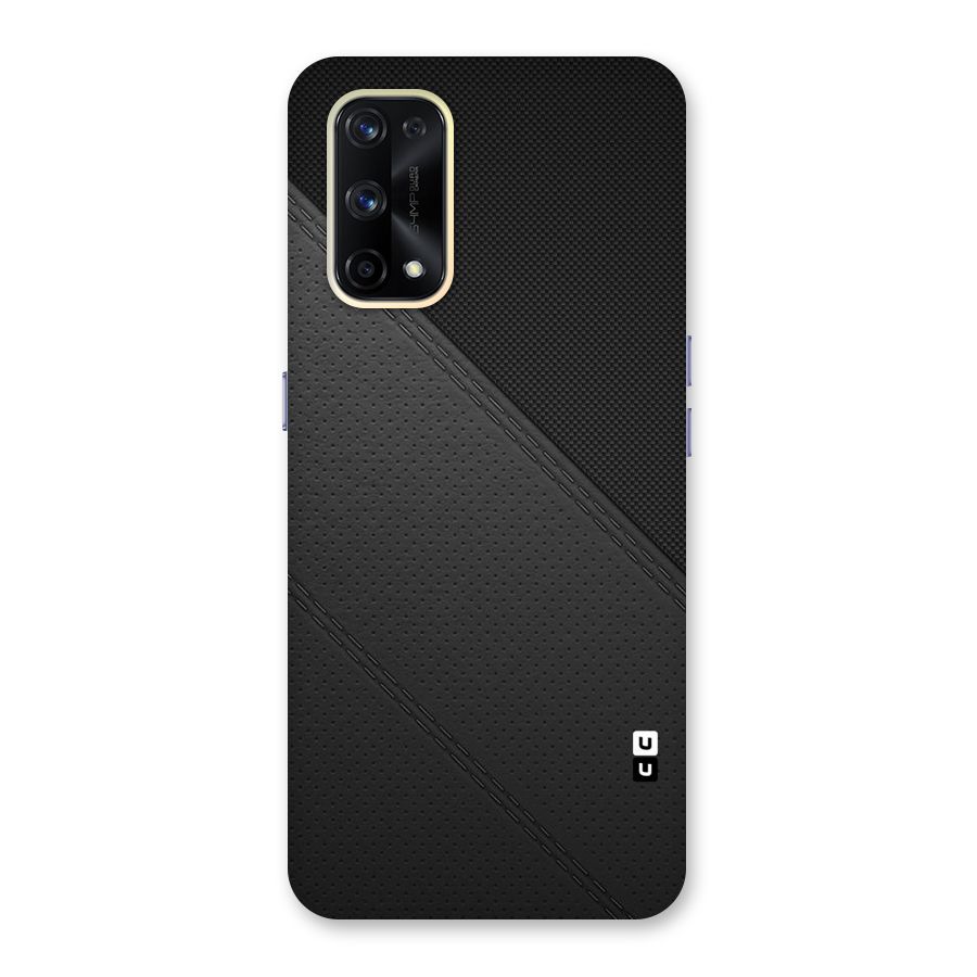 Black Polka Stripe Glass Back Case for Realme X7 Pro