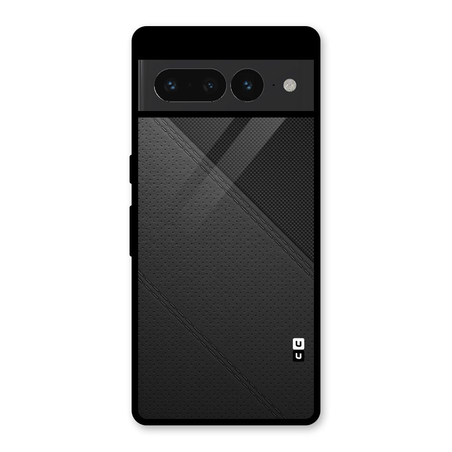 Black Polka Stripe Glass Back Case for Google Pixel 7 Pro