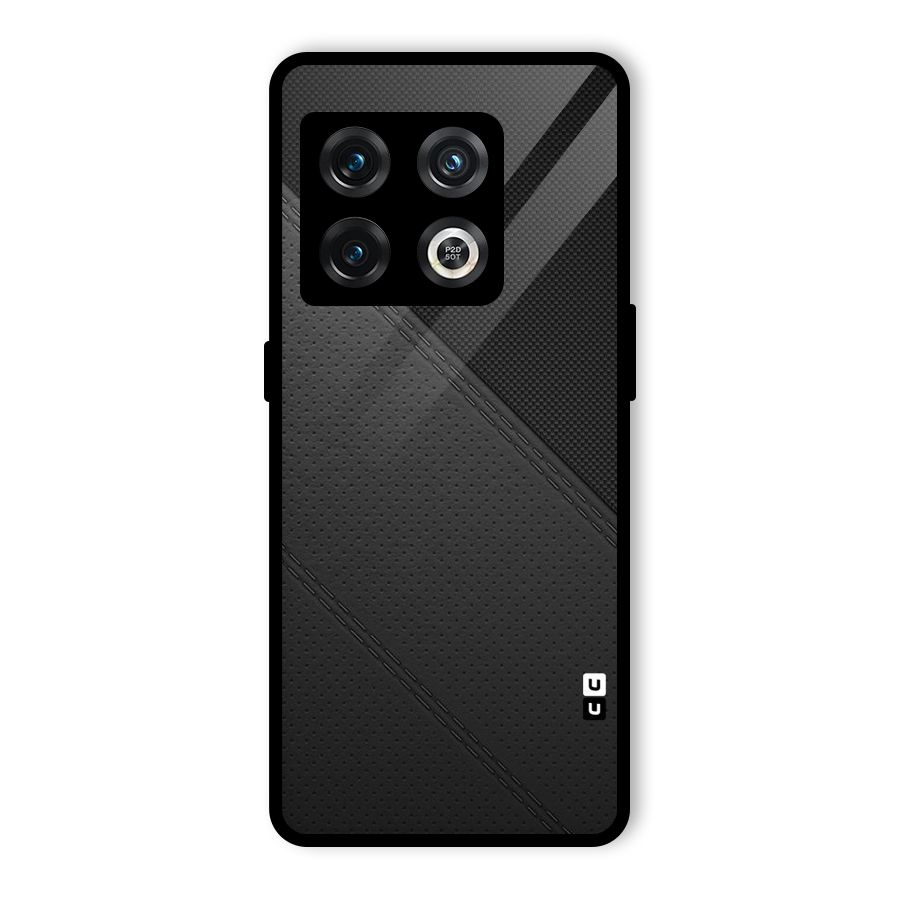 Black Polka Stripe Glass Back Case for OnePlus 10 Pro 5G