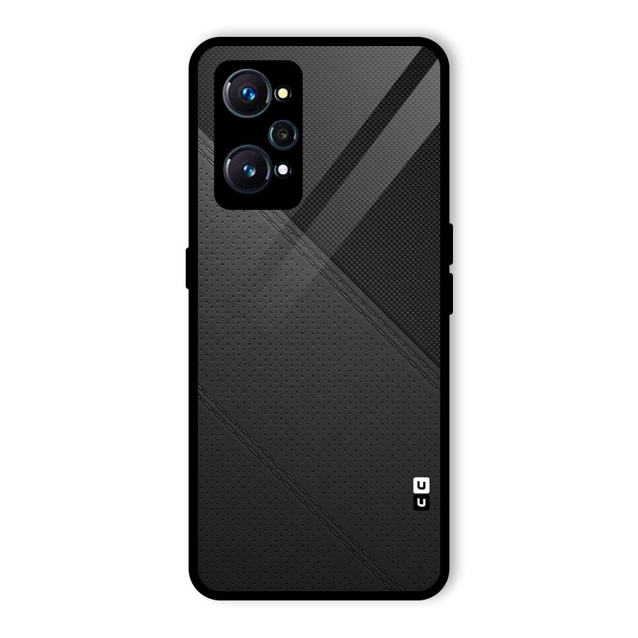 Black Polka Stripe Glass Back Case for Realme GT 2