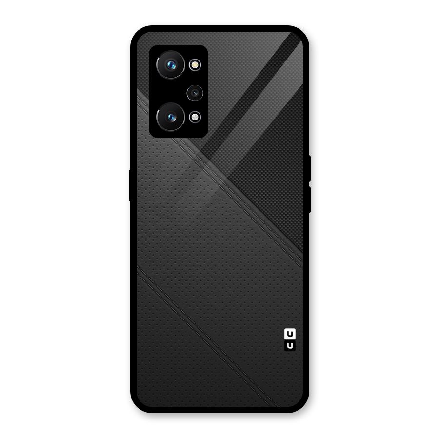 Black Polka Stripe Glass Back Case for Realme GT Neo 3T