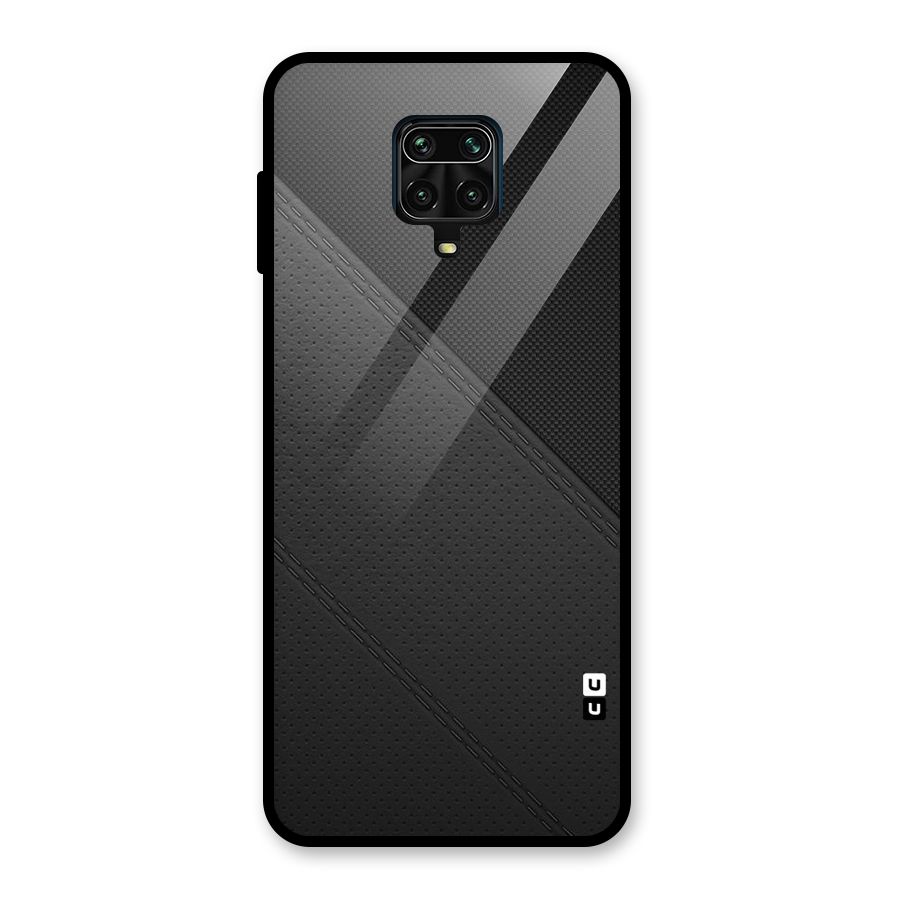 Black Polka Stripe Glass Back Case for Redmi Note 10 Lite