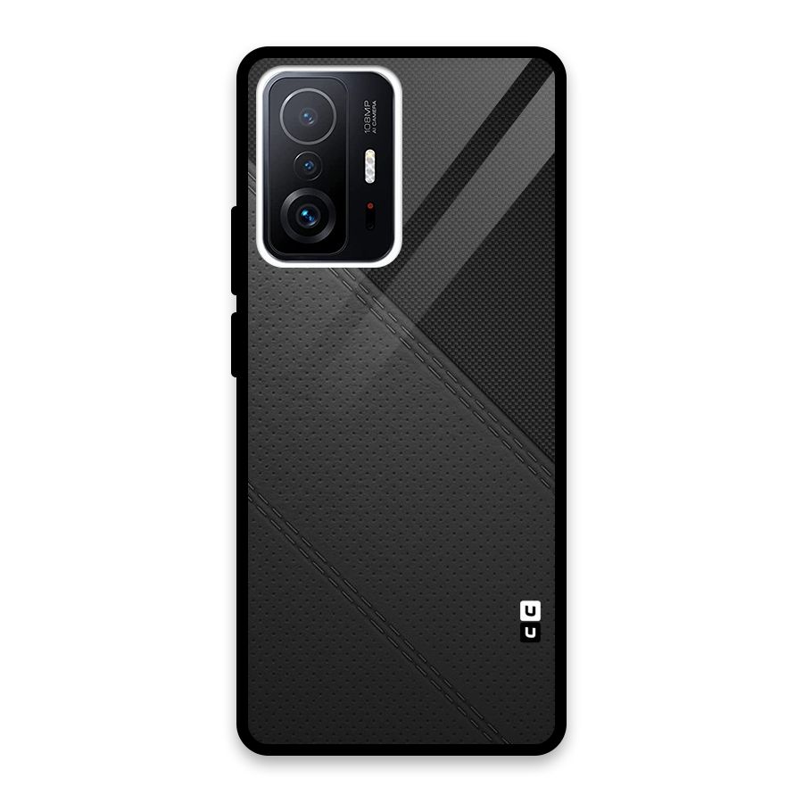 Black Polka Stripe Glass Back Case for Xiaomi 11T Pro