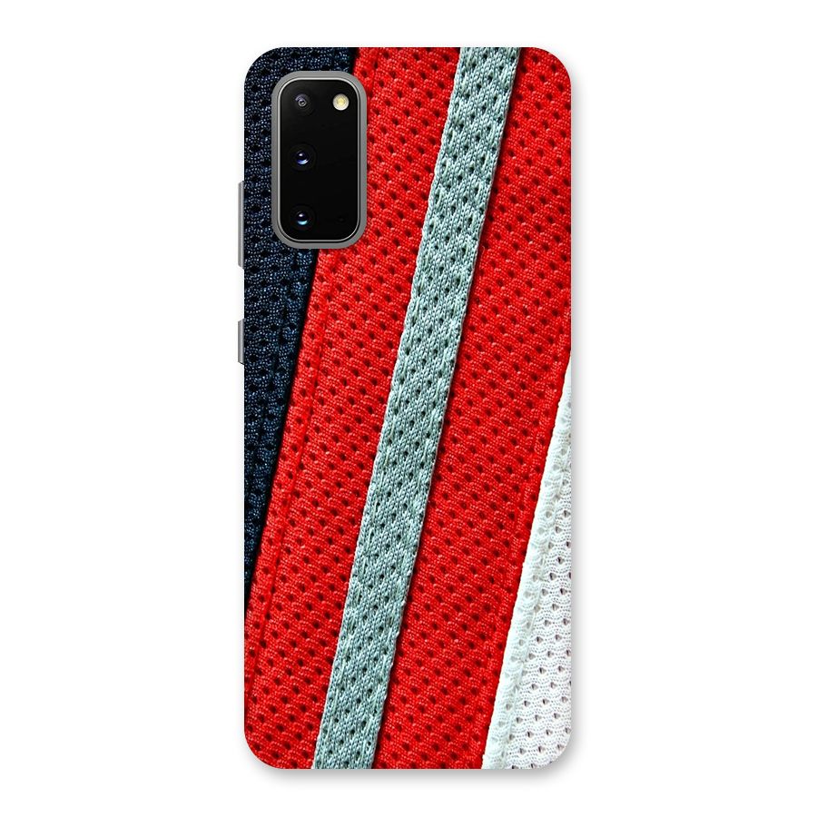 Black Red Grey Stripes Back Case for Galaxy S20