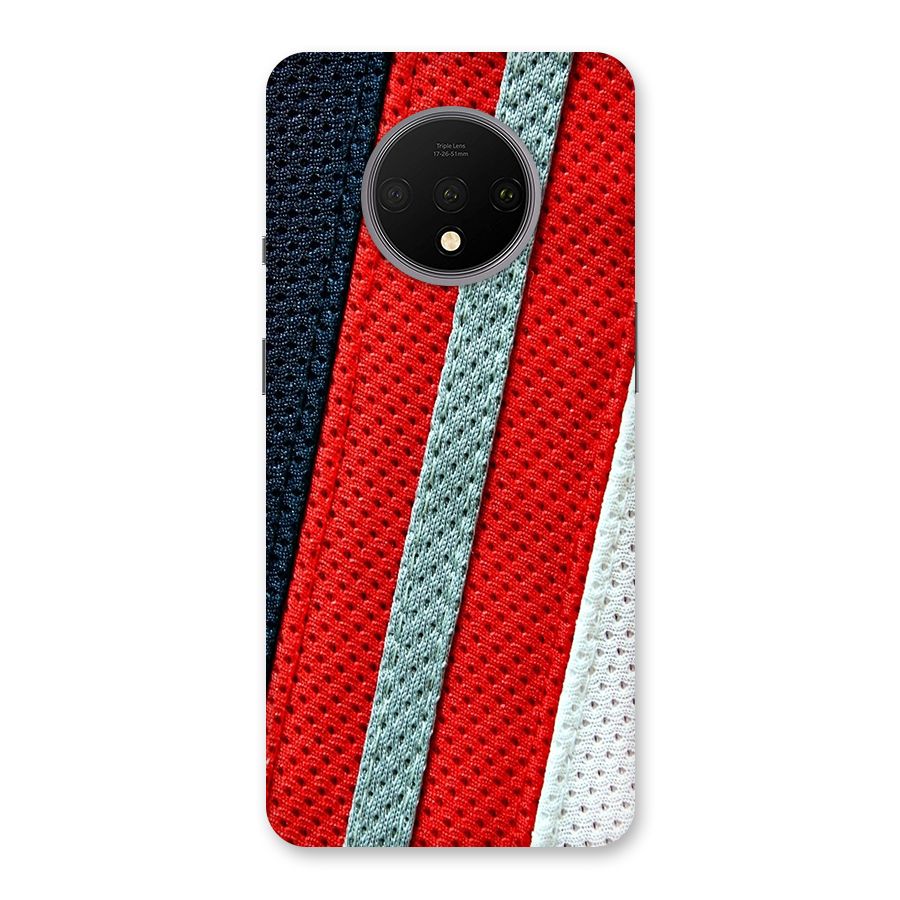 Black Red Grey Stripes Back Case for OnePlus 7T