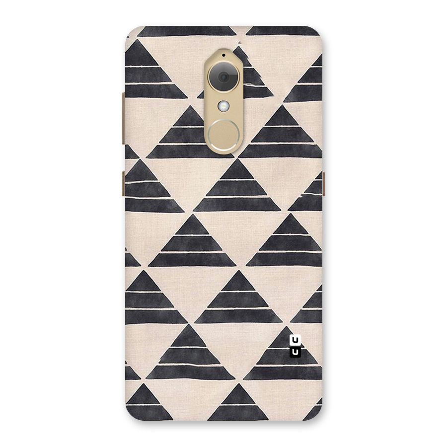 Black Slant Triangles Back Case for Lenovo K8