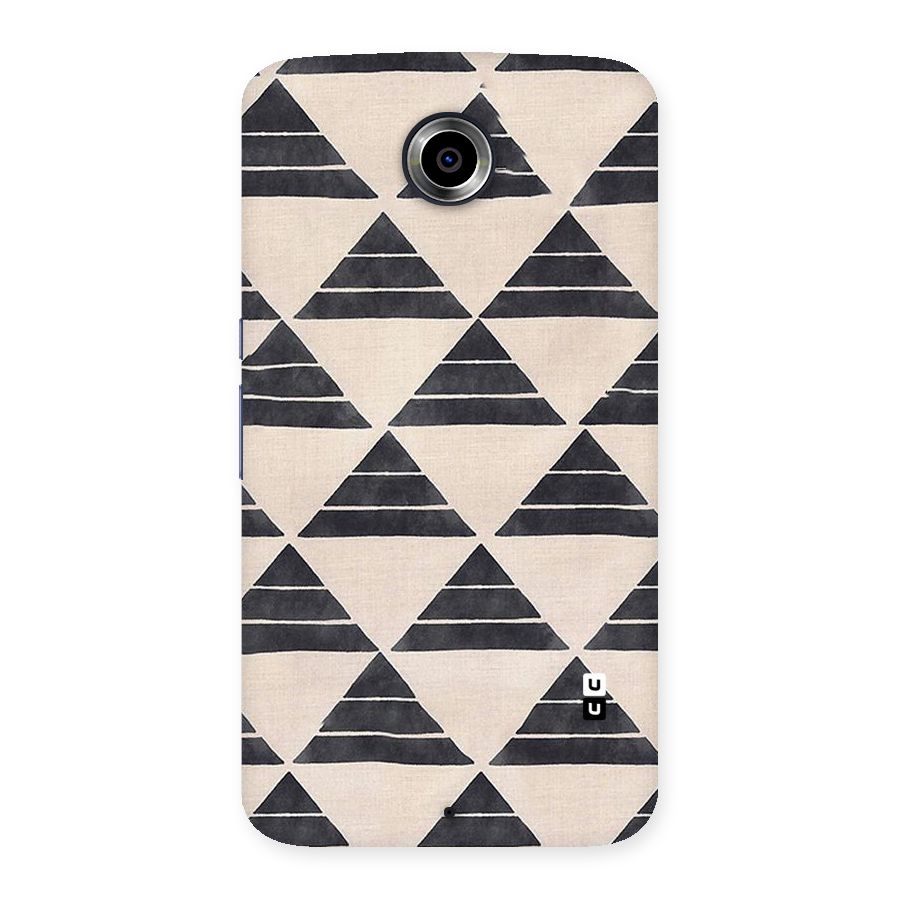 Black Slant Triangles Back Case for Nexsus 6