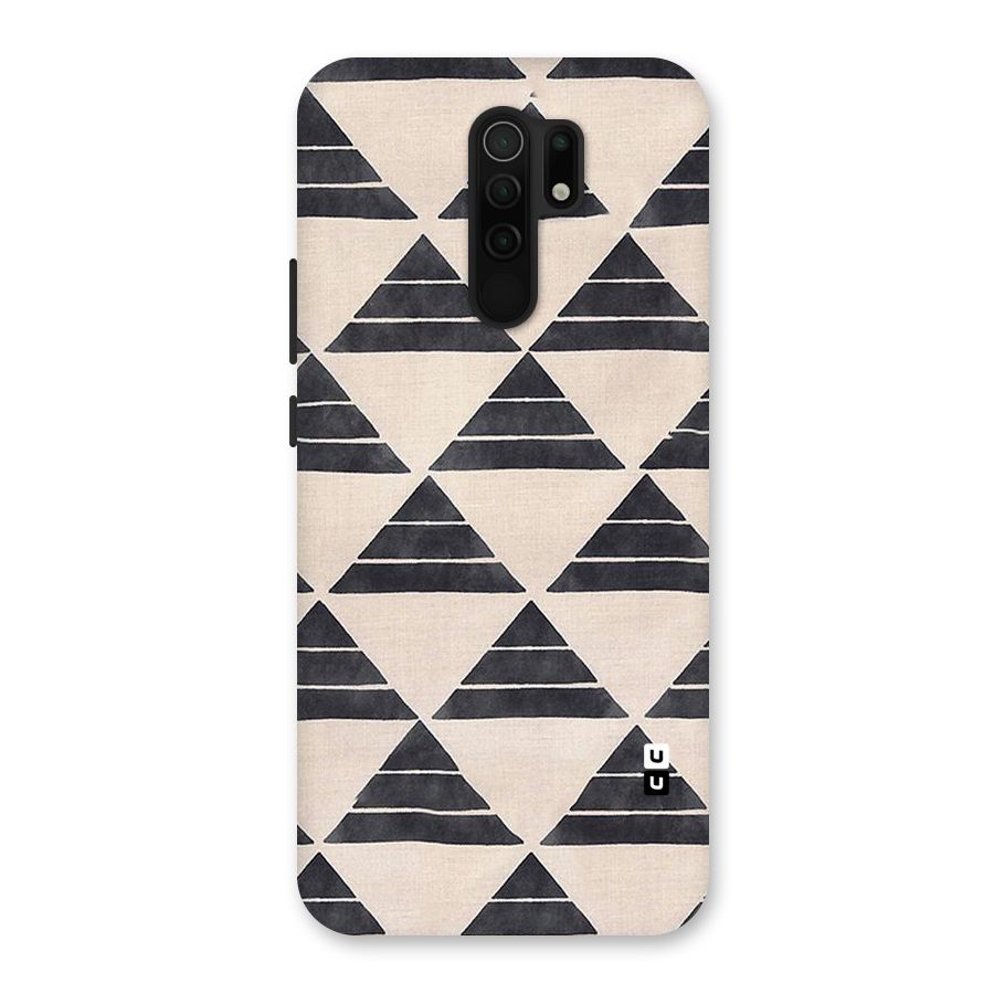 Black Slant Triangles Back Case for Poco M2