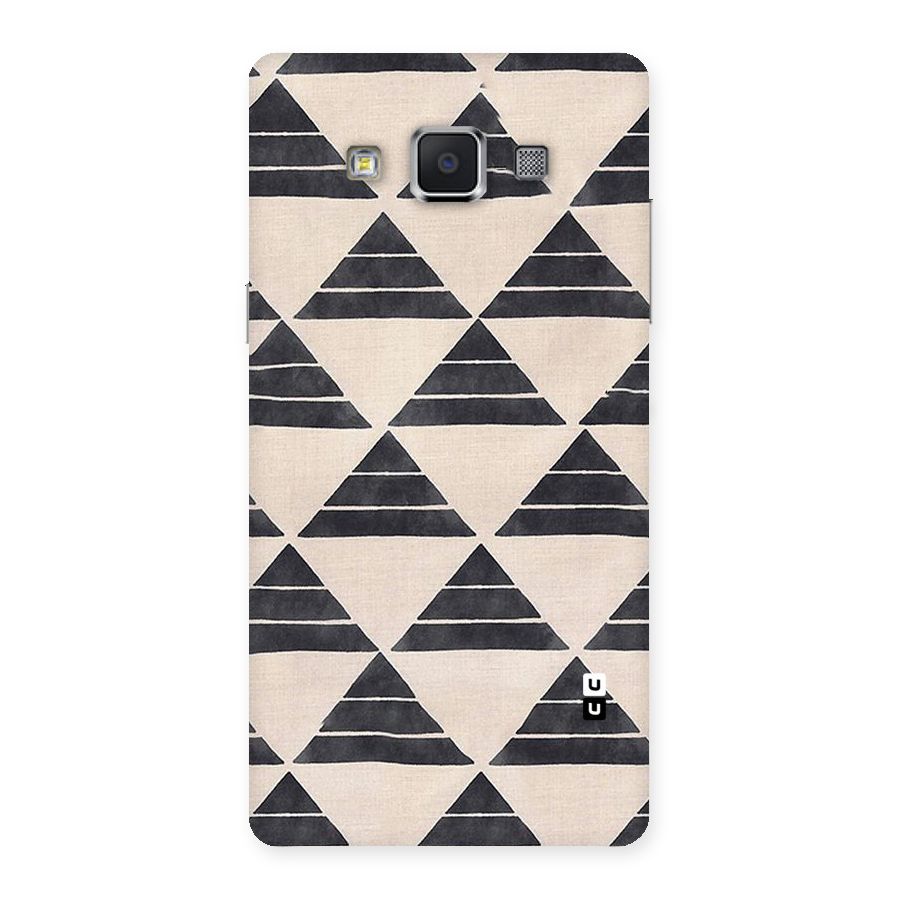 Black Slant Triangles Back Case for Samsung Galaxy A5