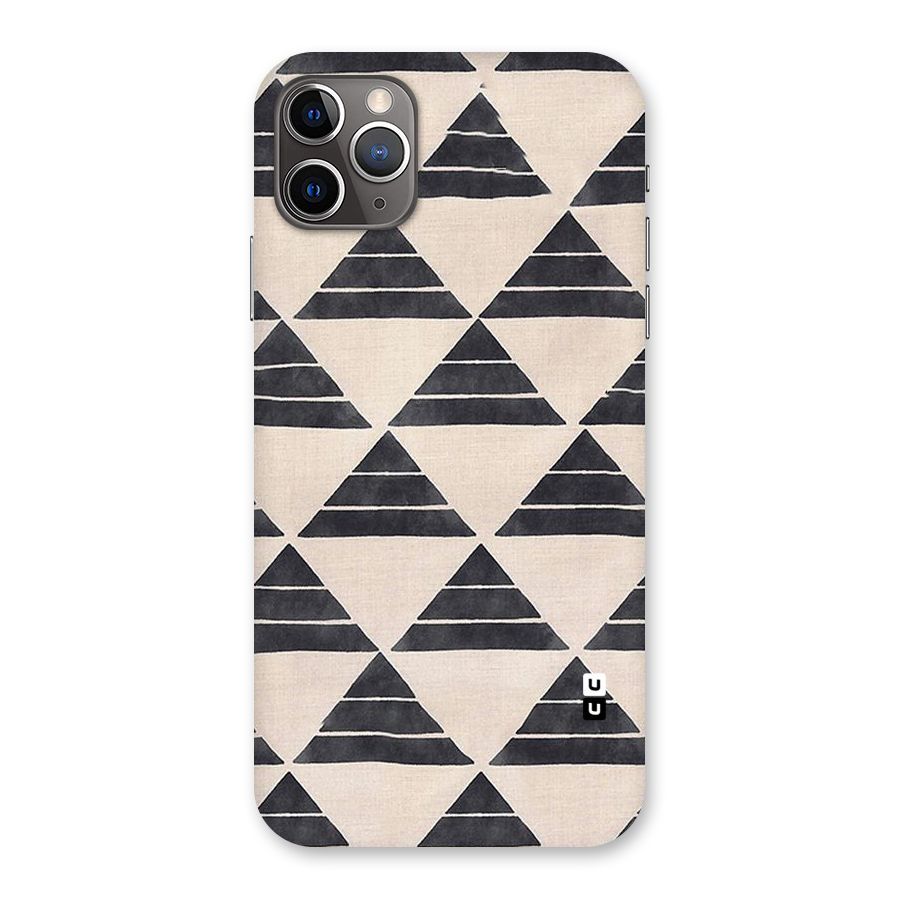 Black Slant Triangles Back Case for iPhone 11 Pro Max