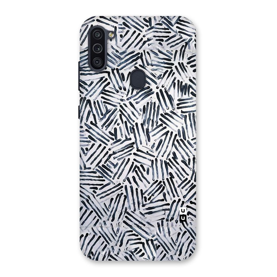 Black Tiny Uneven Back Case for Galaxy M11