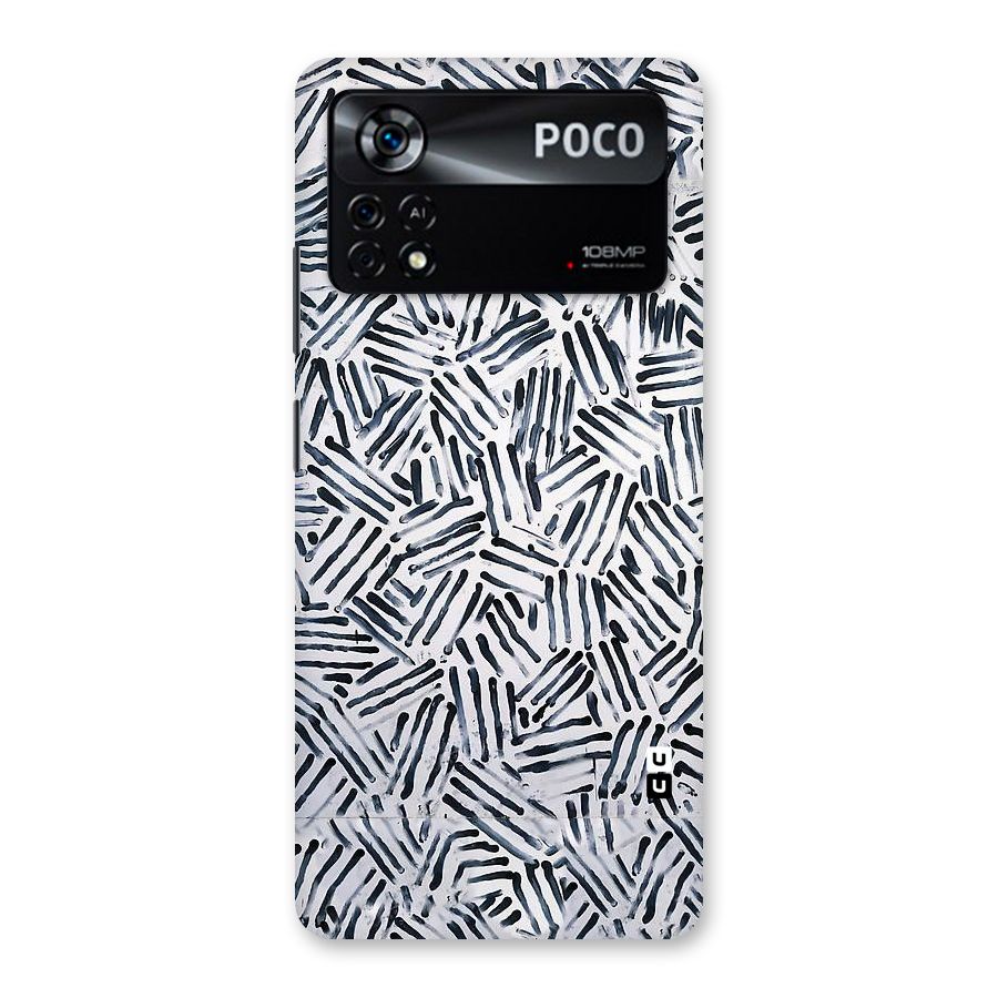 Black Tiny Uneven Back Case for Poco X4 Pro 5G