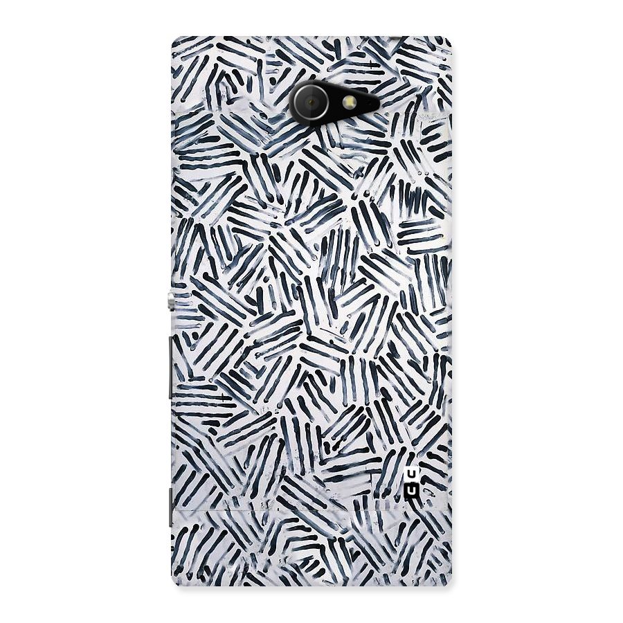 Black Tiny Uneven Back Case for Sony Xperia M2