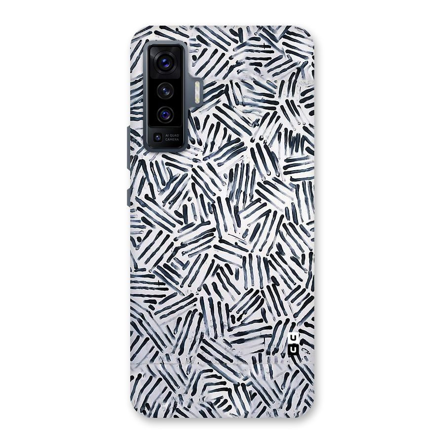 Black Tiny Uneven Back Case for Vivo X50