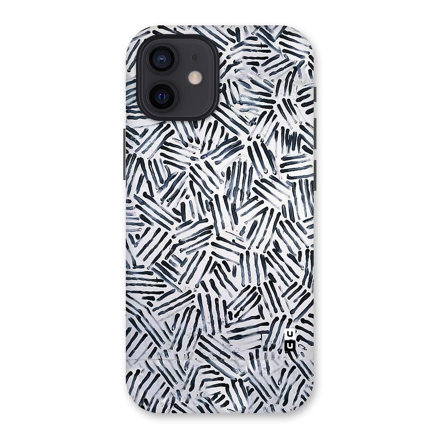 Black Tiny Uneven Back Case for iPhone 12