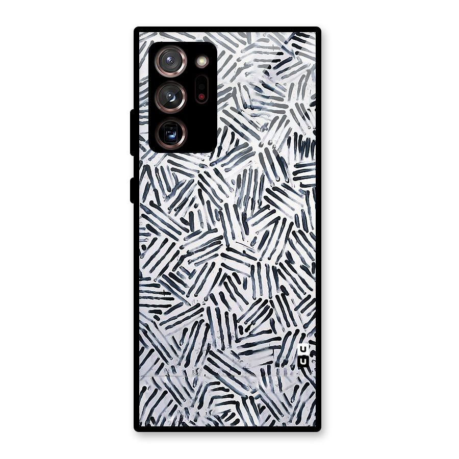 Black Tiny Uneven Glass Back Case for Galaxy Note 20 Ultra 5G