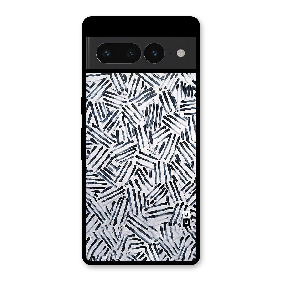 Black Tiny Uneven Glass Back Case for Google Pixel 7 Pro