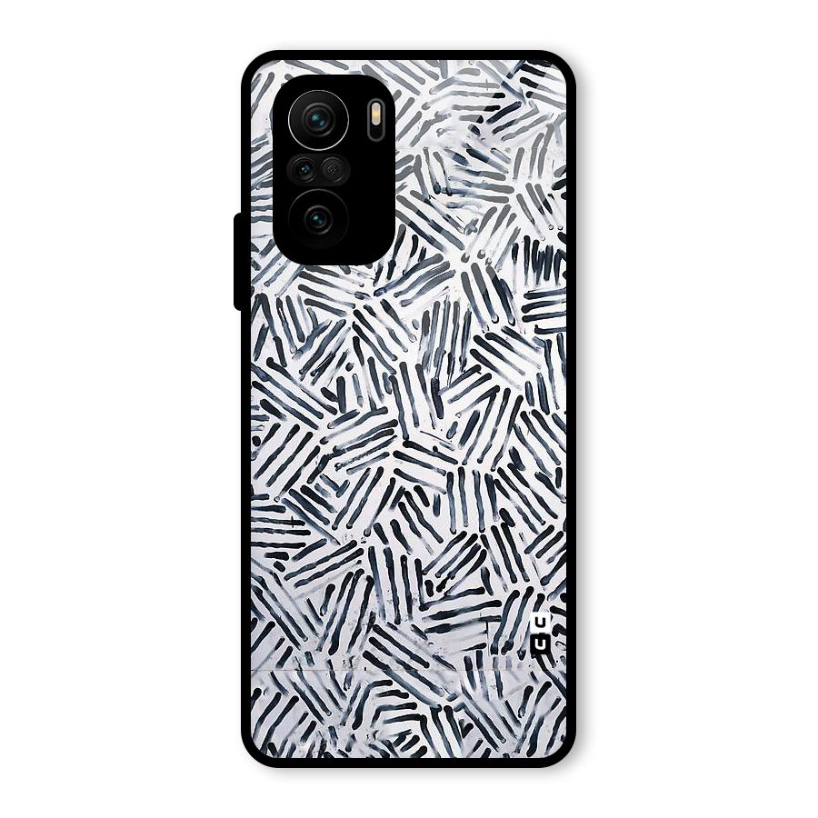 Black Tiny Uneven Glass Back Case for Mi 11X Pro