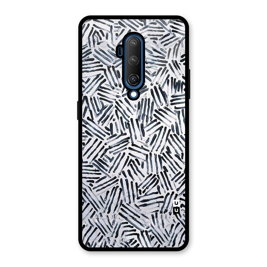 Black Tiny Uneven Glass Back Case for OnePlus 7T Pro