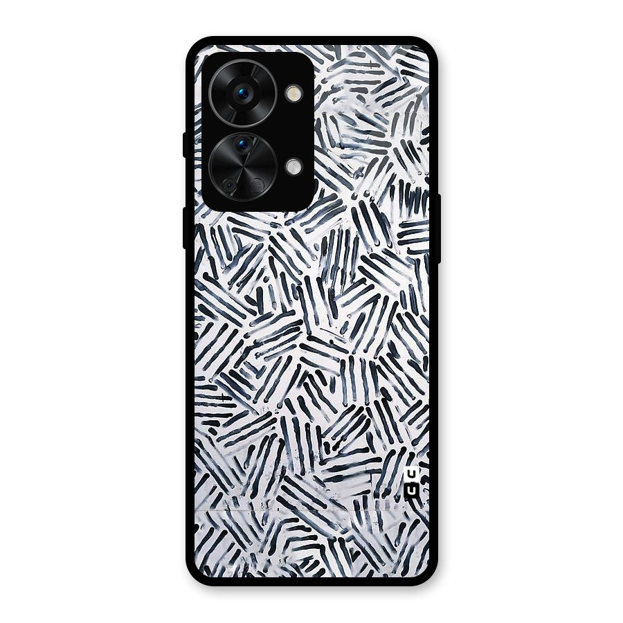 Black Tiny Uneven Glass Back Case for OnePlus Nord 2T