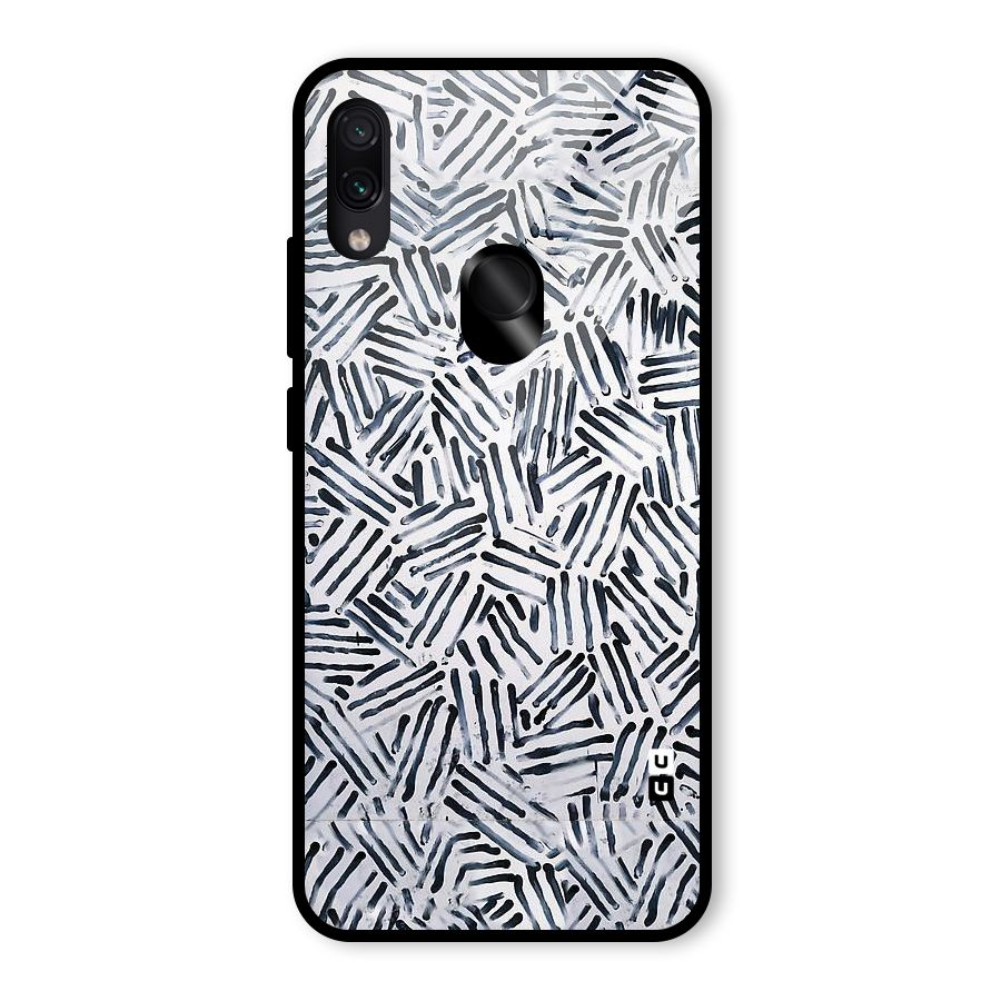 Black Tiny Uneven Glass Back Case for Redmi Note 7 Pro