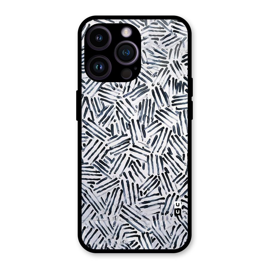 Black Tiny Uneven Glass Back Case for iPhone 14 Pro Max