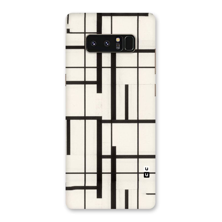 Black Unsymmetry Back Case for Galaxy Note 8
