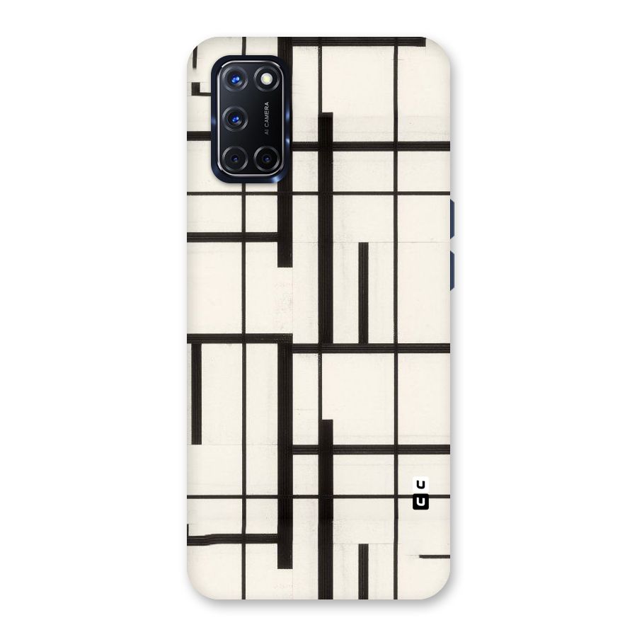 Black Unsymmetry Back Case for Oppo A52