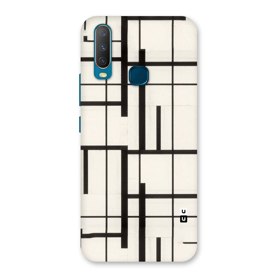 Black Unsymmetry Back Case for Vivo U10
