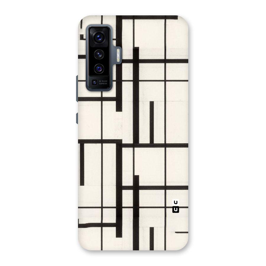 Black Unsymmetry Back Case for Vivo X50