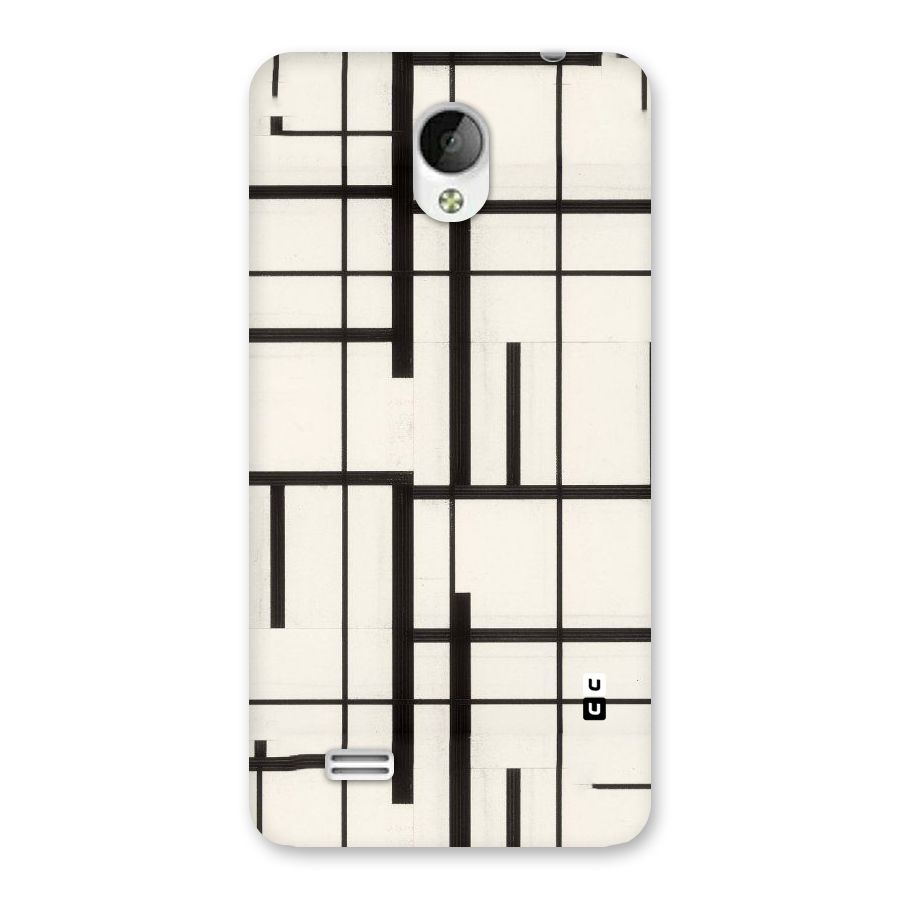 Black Unsymmetry Back Case for Vivo Y21