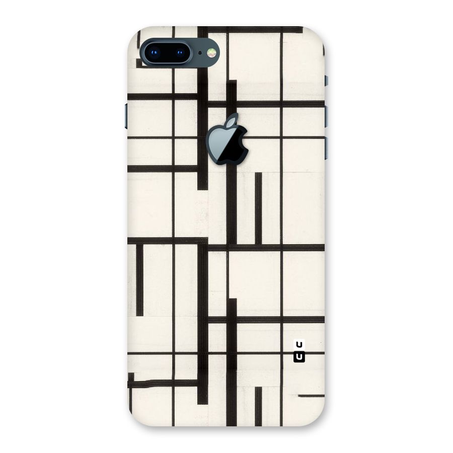 Black Unsymmetry Back Case for iPhone 7 Plus Apple Cut