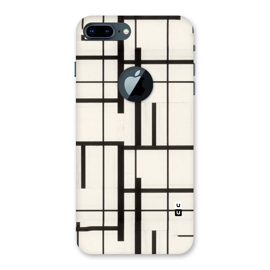 Black Unsymmetry Back Case for iPhone 7 Plus Logo Cut