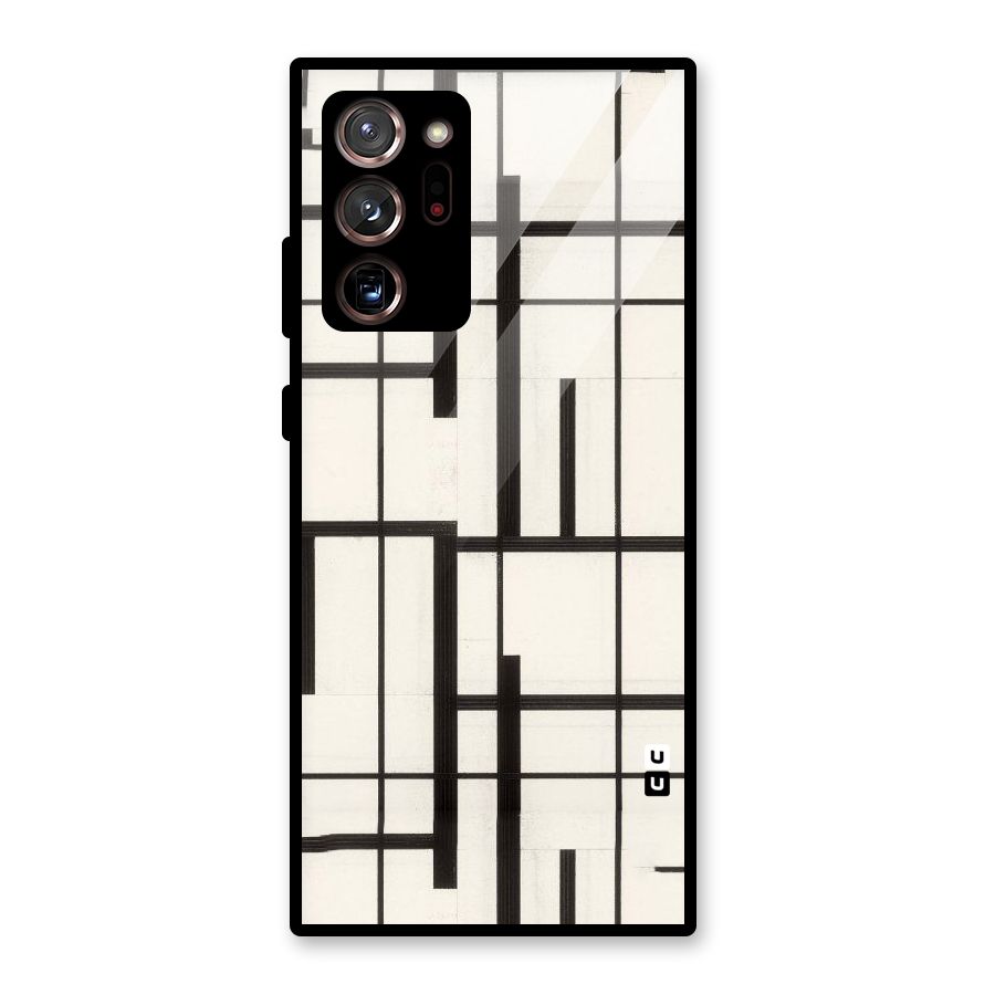 Black Unsymmetry Glass Back Case for Galaxy Note 20 Ultra 5G