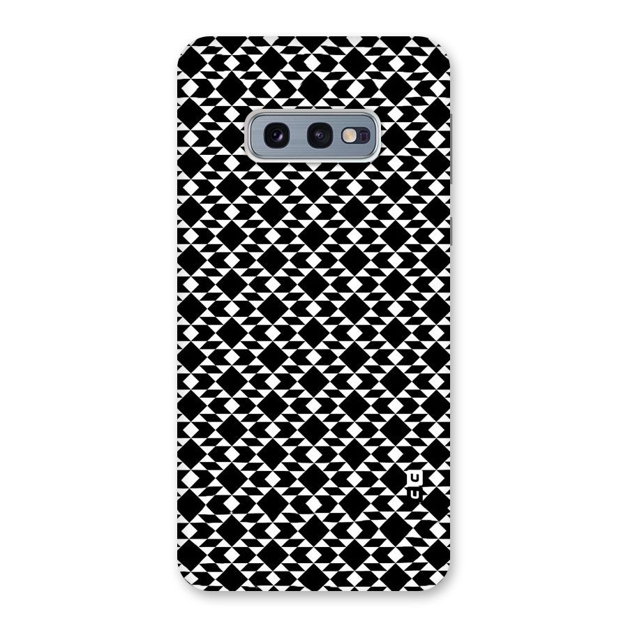 Black White Diamond Abstract Back Case for Galaxy S10e