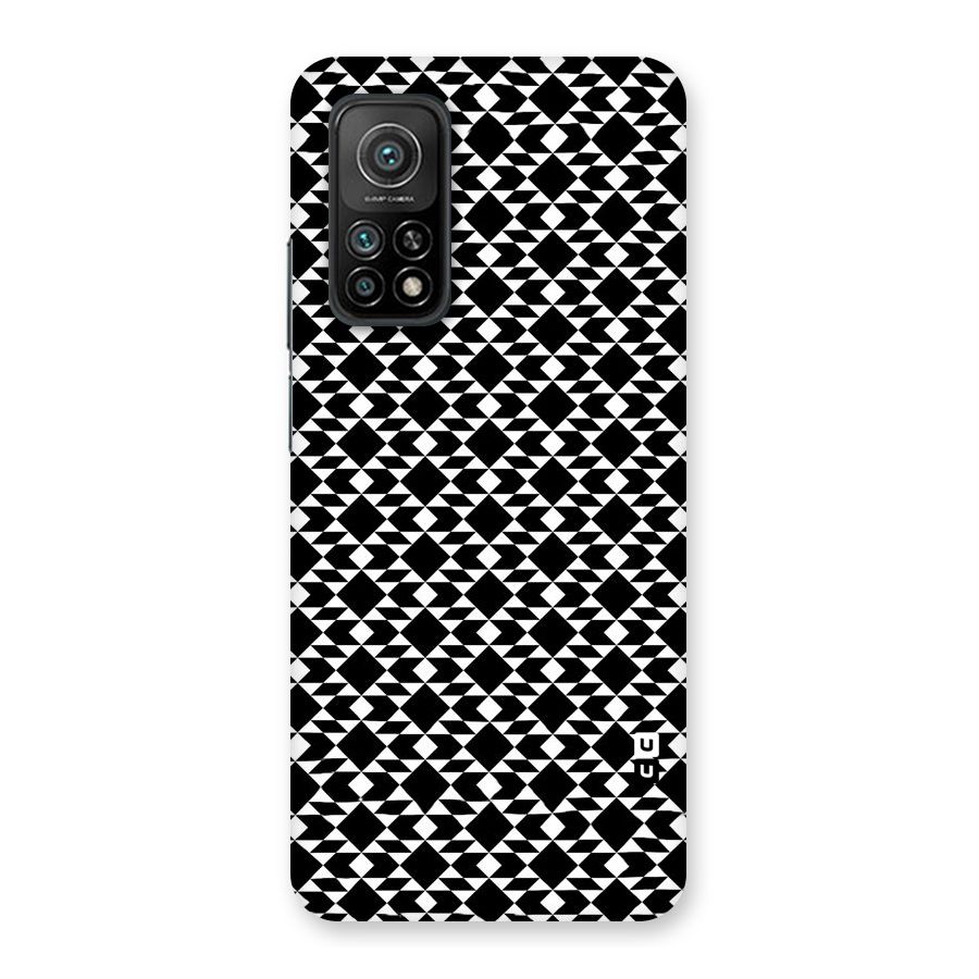Black White Diamond Abstract Back Case for Mi 10T 5G