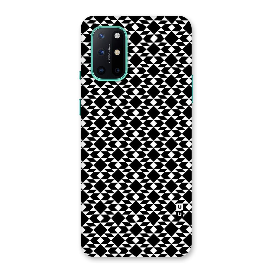 Black White Diamond Abstract Back Case for OnePlus 8T