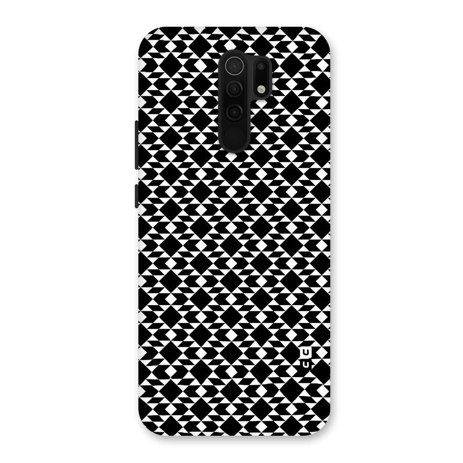 Black White Diamond Abstract Back Case for Poco M2