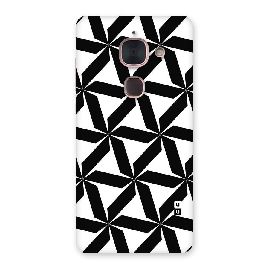 Black White Fan Design Back Case for Le Max 2