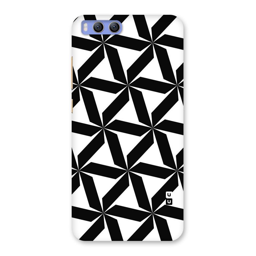 Black White Fan Design Back Case for Xiaomi Mi 6