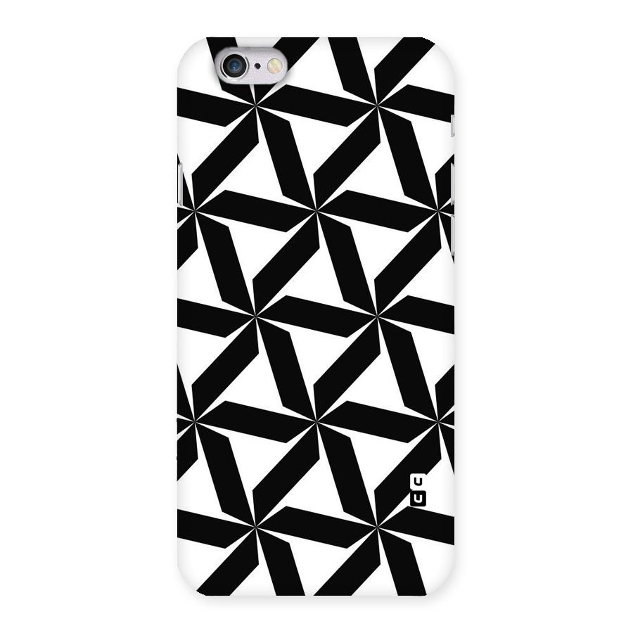 Black White Fan Design Back Case for iPhone 6 6S