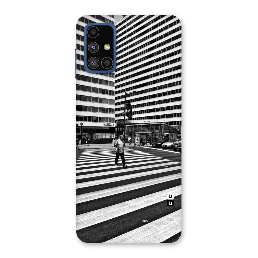 Black White Perspective Back Case for Galaxy M51