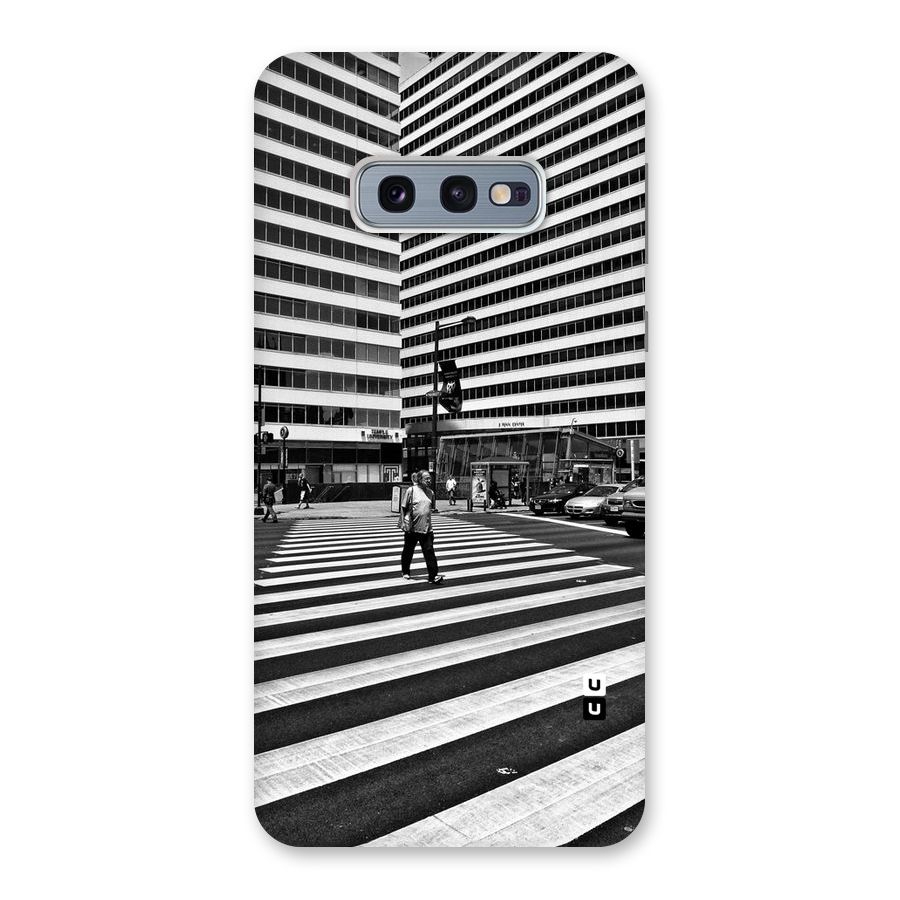 Black White Perspective Back Case for Galaxy S10e