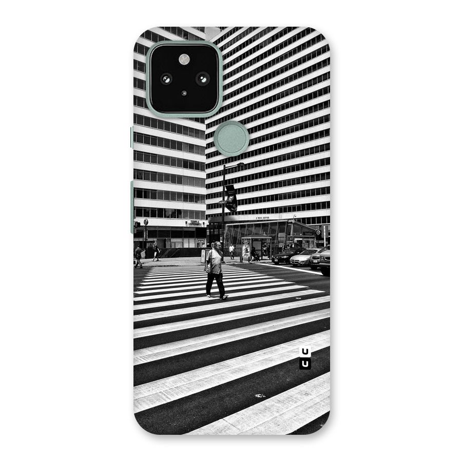 Black White Perspective Back Case for Google Pixel 5