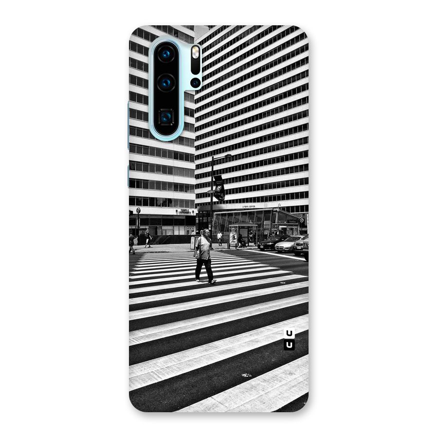 Black White Perspective Back Case for Huawei P30 Pro