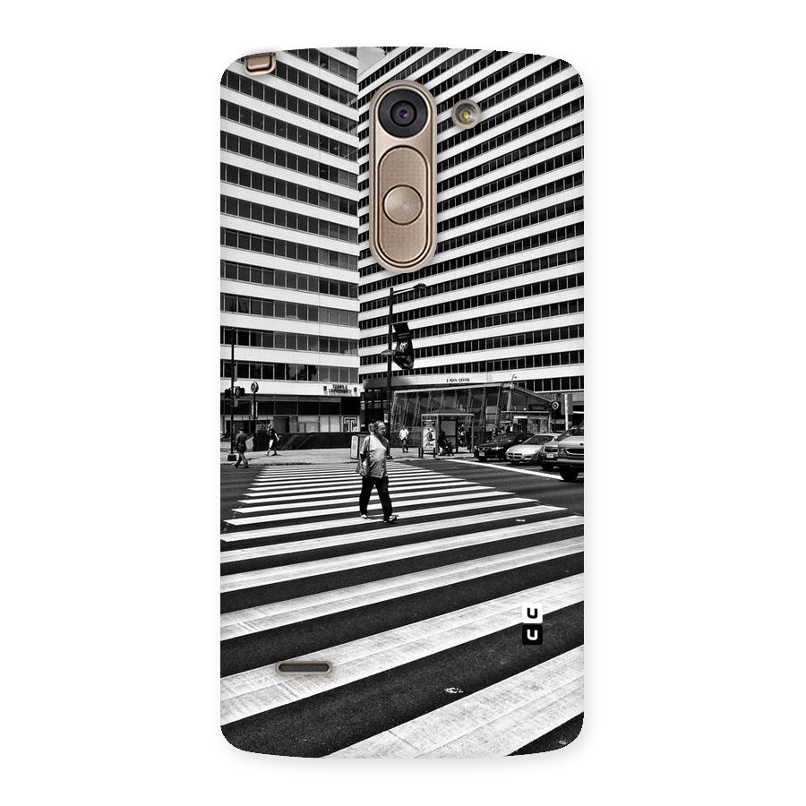 Black White Perspective Back Case for LG G3 Stylus