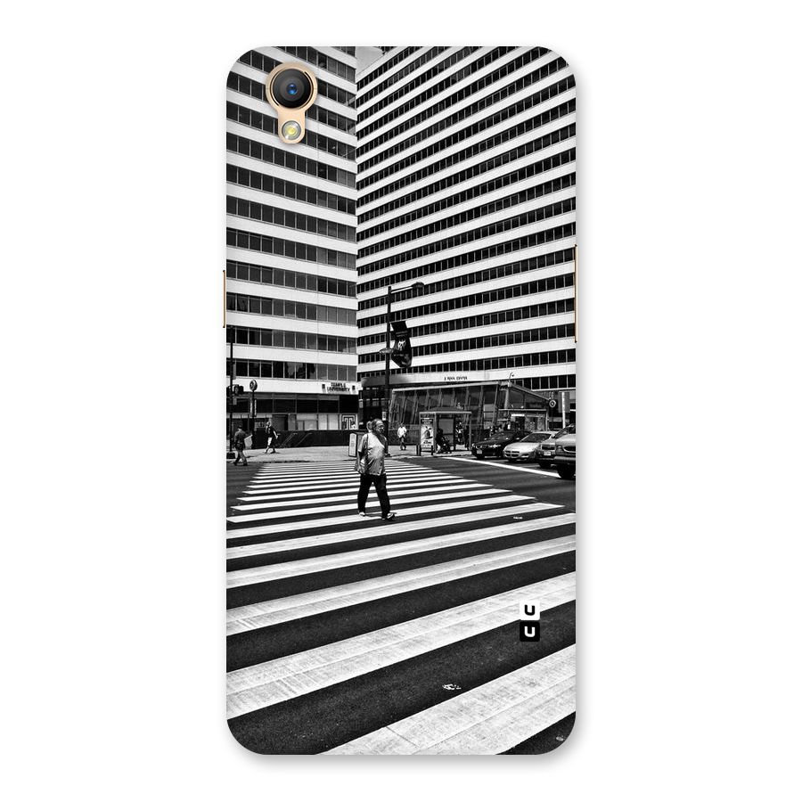 Black White Perspective Back Case for Oppo A37