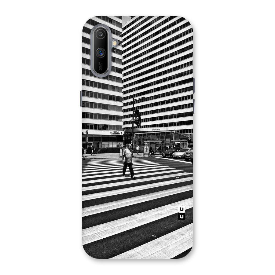 Black White Perspective Back Case for Realme C3