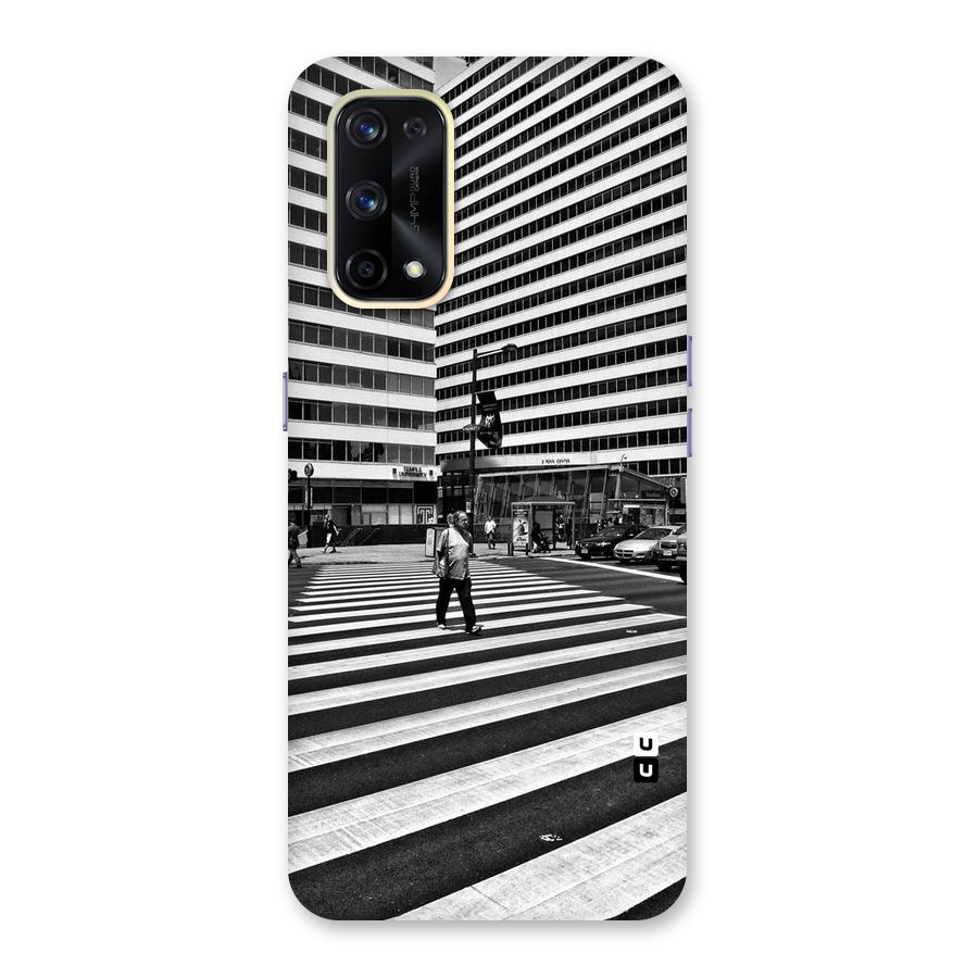 Black White Perspective Glass Back Case for Realme X7 Pro