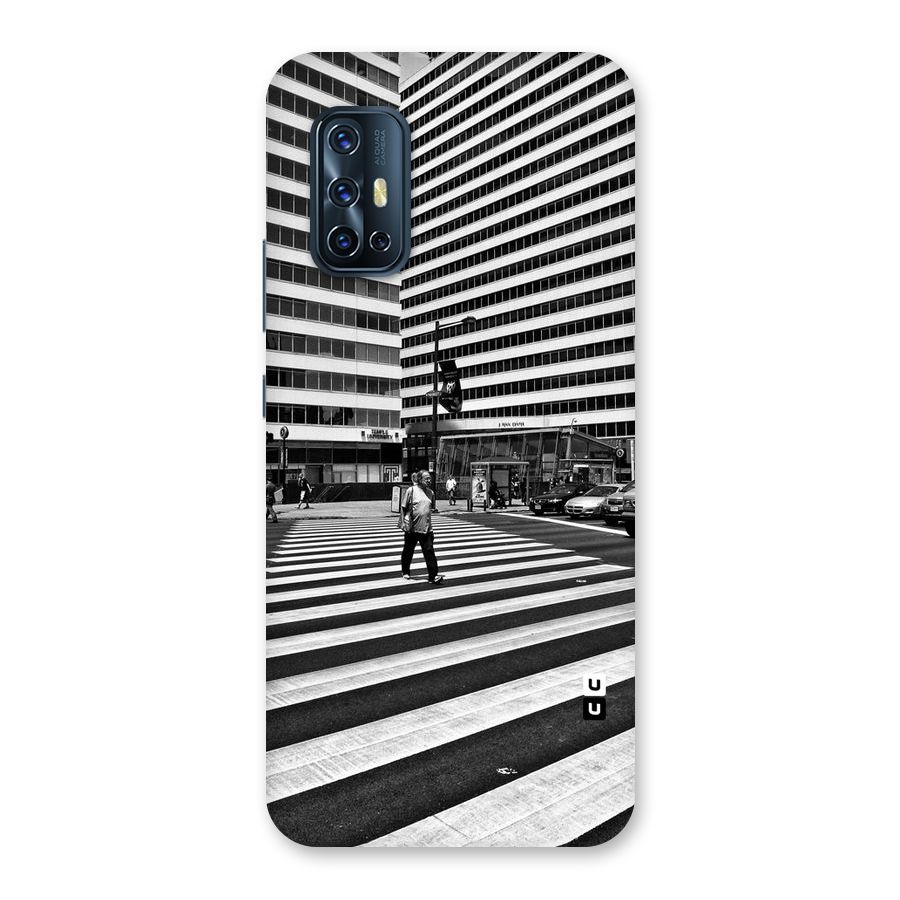 Black White Perspective Back Case for Vivo V17